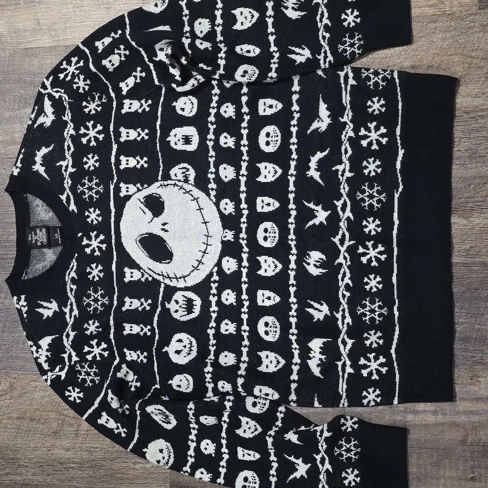 Disney The Nightmare Before Christmas Jack Sweater Women's  Large